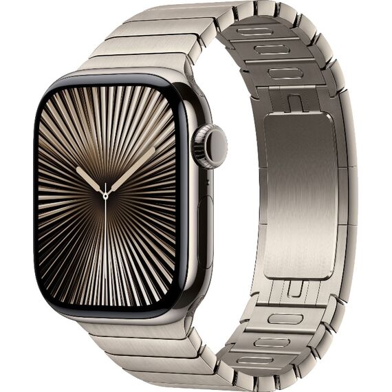 Apple Watch Series 10 | 46 мм | Link Bracelet Natural, Размер корпуса : 46 мм, Цвет: Natural, Размер ремешка : 150–200 мм, изображение 2 Apple Watch Series 10 | 46 мм | Link Bracelet Natural, Размер корпуса : 46 мм, Цвет: Natural, Размер ремешка : 150–200 мм, изображение 2
