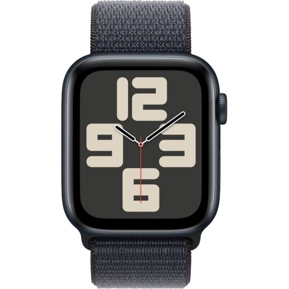 Apple Watch SE 2024 | 44 мм | Sport Loop Ink, Размер корпуса : 44 мм, Цвет: Ink, Размер ремешка : 140–245 мм, изображение 3