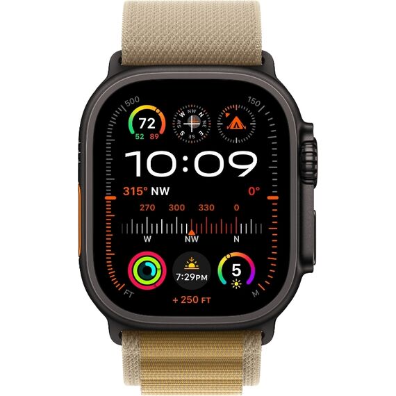 Ремешок Apple Watch Alpine Loop | Black Titanium Finish | S | Tan, Размер корпуса : 49 мм, Цвет: Tan, Размер ремешка : 130–160 мм, Цвет корпуса : Black, изображение 3 Ремешок Apple Watch Alpine Loop | Black Titanium Finish | S | Tan, Размер корпуса : 49 мм, Цвет: Tan, Размер ремешка : 130–160 мм, Цвет корпуса : Black, изображение 3
