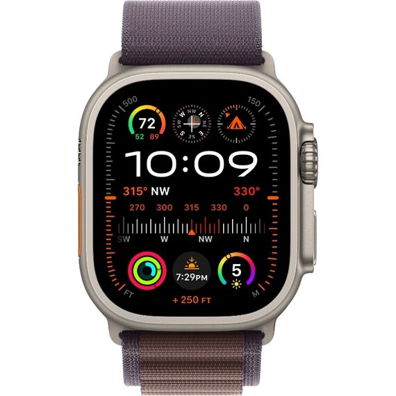 Ремешок Apple Watch Alpine Loop | Natural Titanium Finish | L | Indigo, Размер корпуса : 49 мм, Цвет: Indigo, Размер ремешка : 165–210 мм, Цвет корпуса : Natural, изображение 3 Ремешок Apple Watch Alpine Loop | Natural Titanium Finish | L | Indigo, Размер корпуса : 49 мм, Цвет: Indigo, Размер ремешка : 165–210 мм, Цвет корпуса : Natural, изображение 3
