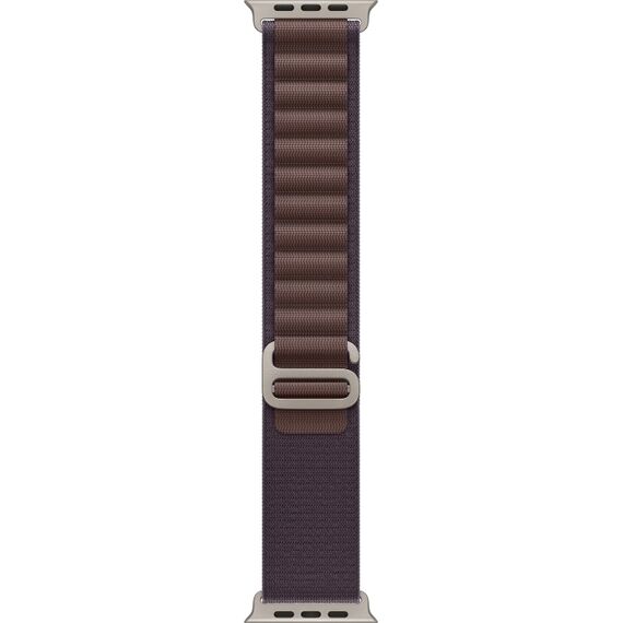 Ремешок Apple Watch Alpine Loop | Natural Titanium Finish | S | Indigo, Размер ремешка : 130–160 мм, Размер корпуса : 49 мм, Цвет: Indigo, Цвет корпуса : Natural