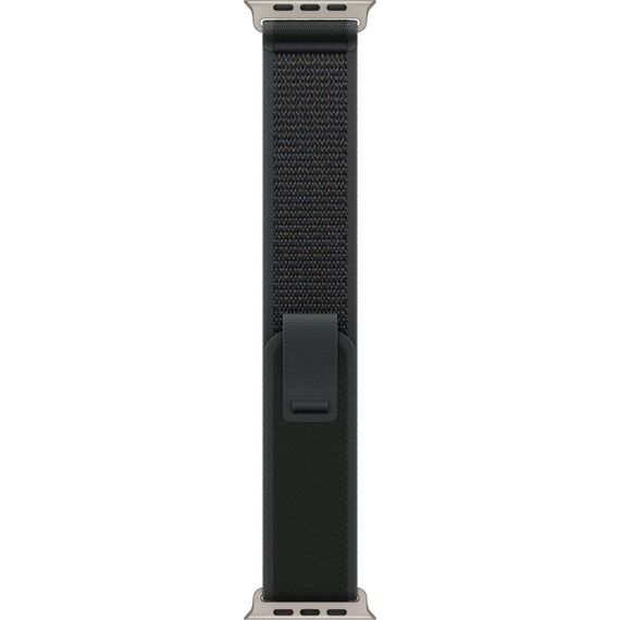 Ремешок Apple Watch Trail Loop | Natural Titanium Finish | M/L | Black, Размер ремешка : 145–220 мм, Размер корпуса : 49 мм, Цвет: Black, Цвет корпуса : Natural