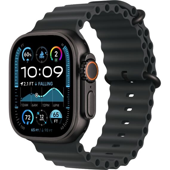 Ремешок Apple Watch Ocean Band | Black Titanium Finish | 49 мм | Black, Размер корпуса : 49 мм, Цвет: Black, Размер ремешка : 130–200 мм, Цвет корпуса : Black, изображение 2 Ремешок Apple Watch Ocean Band | Black Titanium Finish | 49 мм | Black, Размер корпуса : 49 мм, Цвет: Black, Размер ремешка : 130–200 мм, Цвет корпуса : Black, изображение 2