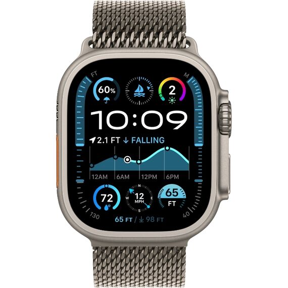 Ремешок Apple Watch Titanium Milanese Loop | 49 мм | S | Natural, Размер корпуса : 49 мм, Цвет: Natural, Размер ремешка : 130–160 мм, изображение 3 Ремешок Apple Watch Titanium Milanese Loop | 49 мм | S | Natural, Размер корпуса : 49 мм, Цвет: Natural, Размер ремешка : 130–160 мм, изображение 3
