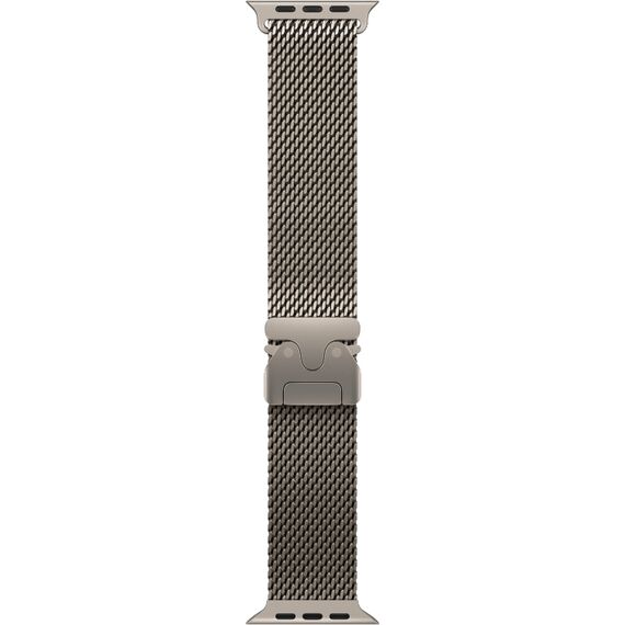 Ремешок Apple Watch Titanium Milanese Loop | 49 мм | L | Natural, Размер ремешка : 180–210 мм, Размер корпуса : 49 мм, Цвет: Natural