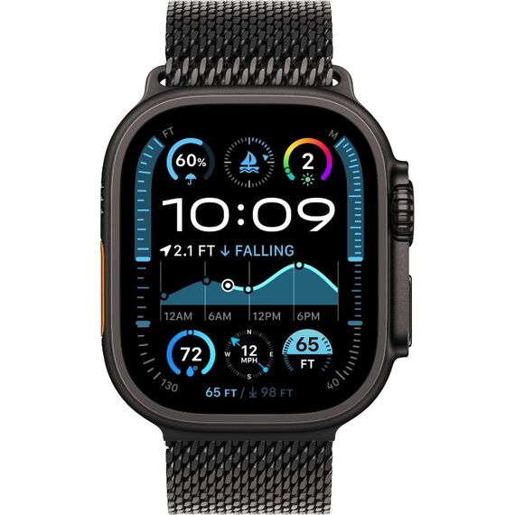 Ремешок Apple Watch Titanium Milanese Loop | 49 мм | L | Black, Размер корпуса : 49 мм, Цвет: Black, Размер ремешка : 180–210 мм, изображение 3 Ремешок Apple Watch Titanium Milanese Loop | 49 мм | L | Black, Размер корпуса : 49 мм, Цвет: Black, Размер ремешка : 180–210 мм, изображение 3