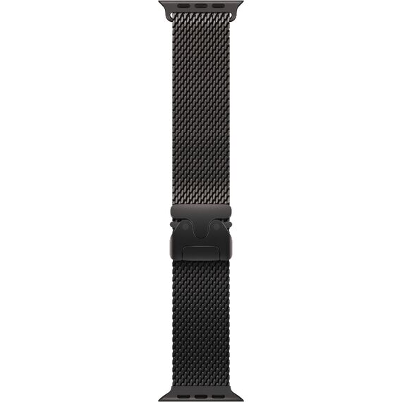 Ремешок Apple Watch Titanium Milanese Loop | 49 мм | L | Black, Размер ремешка : 180–210 мм, Размер корпуса : 49 мм, Цвет: Black