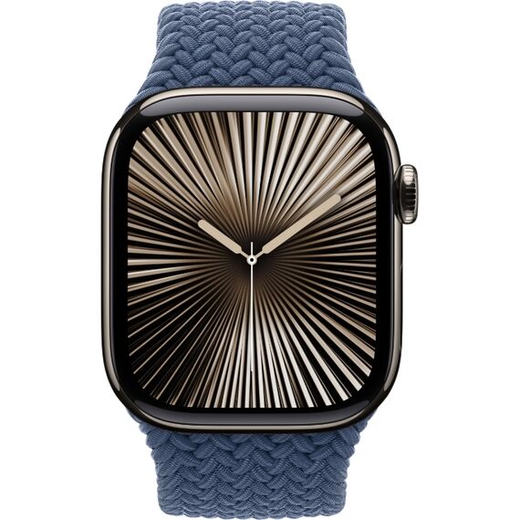 Ремешок Apple Watch Braided Solo Loop | 46 мм | Denim, Размер корпуса : 46 мм (Также работает с 44 мм), Цвет: Denim, изображение 3