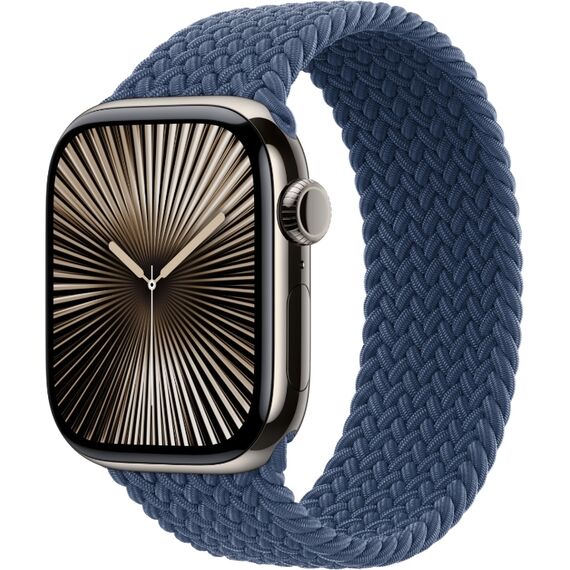 Ремешок Apple Watch Braided Solo Loop | 46 мм | Denim, Размер корпуса : 46 мм (Также работает с 44 мм), Цвет: Denim, изображение 2