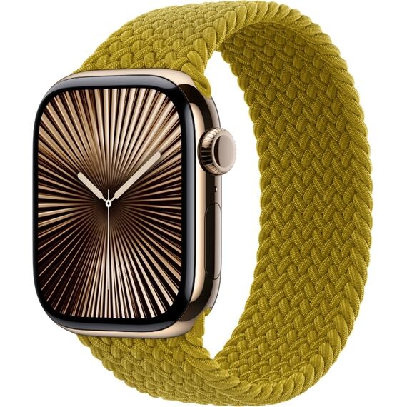 Ремешок Apple Watch Braided Solo Loop | 46 мм | Chartreuse, Размер корпуса : 46 мм (Также работает с 44 мм), Цвет: Chartreuse, изображение 2