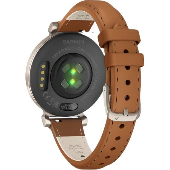 Смарт-часы Garmin Lily 2 Classic Cream Gold/Tan Leather, Модель: Classic, Цвет: Cream Gold/Tan Leather, изображение 7 Смарт-часы Garmin Lily 2 Classic Cream Gold/Tan Leather, Модель: Classic, Цвет: Cream Gold/Tan Leather, изображение 7