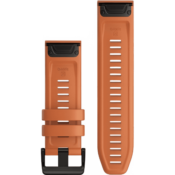Ремешок сменный Garmin QuickFit | 26 мм | Ember Orange, Цвет: Ember Orange, изображение 2 Ремешок сменный Garmin QuickFit | 26 мм | Ember Orange, Цвет: Ember Orange, изображение 2