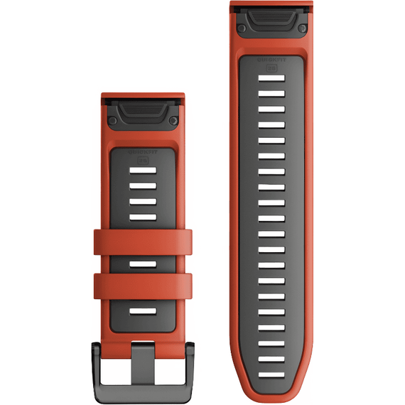 Ремешок сменный Garmin QuickFit | 26 мм | Flame Red/Graphite, Цвет: Flame Red/Graphite, изображение 2 Ремешок сменный Garmin QuickFit | 26 мм | Flame Red/Graphite, Цвет: Flame Red/Graphite, изображение 2