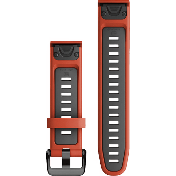 Ремешок сменный Garmin QuickFit | 20 мм | Flame Red/Graphite, Цвет: Flame Red/Graphite, изображение 2 Ремешок сменный Garmin QuickFit | 20 мм | Flame Red/Graphite, Цвет: Flame Red/Graphite, изображение 2