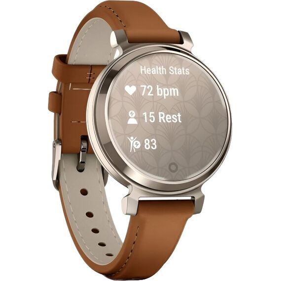 Смарт-часы Garmin Lily 2 Classic Cream Gold/Tan Leather, Модель: Classic, Цвет: Cream Gold/Tan Leather, изображение 4 Смарт-часы Garmin Lily 2 Classic Cream Gold/Tan Leather, Модель: Classic, Цвет: Cream Gold/Tan Leather, изображение 4