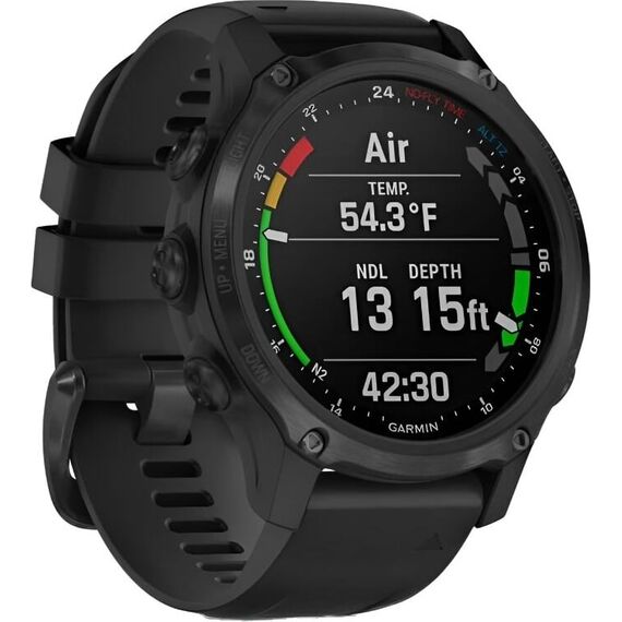Смарт-часы Garmin Descent Mk2S Carbon Gray DLC/Black, Размер корпуса : 43 мм, Цвет: Carbon Gray DLC/Black, изображение 4 Смарт-часы Garmin Descent Mk2S Carbon Gray DLC/Black, Размер корпуса : 43 мм, Цвет: Carbon Gray DLC/Black, изображение 4