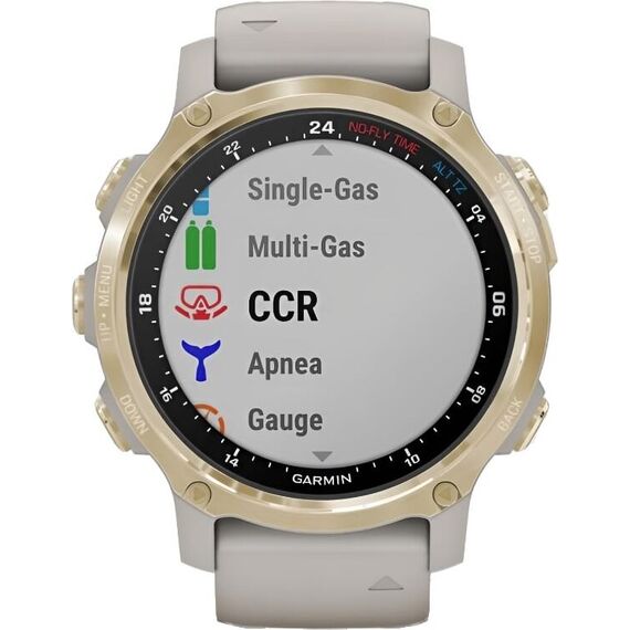 Смарт-часы Garmin Descent Mk2S Light Gold/Light Sand, Размер корпуса : 43 мм, Цвет: Light Gold/Light Sand, изображение 3 Смарт-часы Garmin Descent Mk2S Light Gold/Light Sand, Размер корпуса : 43 мм, Цвет: Light Gold/Light Sand, изображение 3