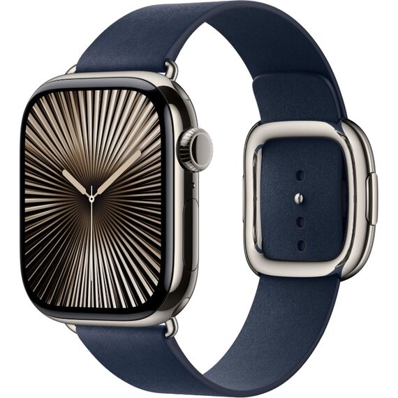 Ремешок Apple Watch Modern Buckle | 42 мм| M | Deep Blue, Цвет: Deep Blue, Размер ремешка : 145–165 мм, изображение 2