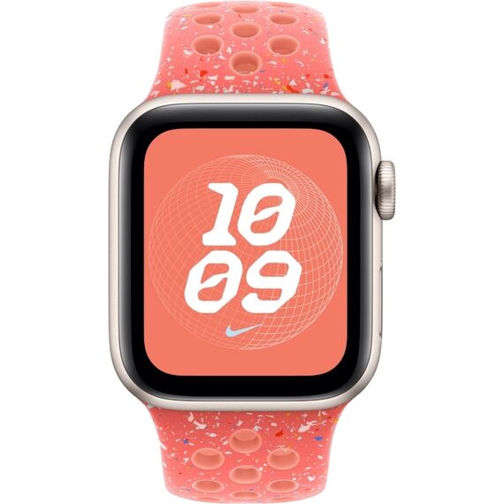 Ремешок Apple Watch Nike Sport Band | 46 мм | M/L | Magic Ember, Размер корпуса : 46 мм, Цвет: Magic Ember, Размер ремешка : 160–210 мм, изображение 3
