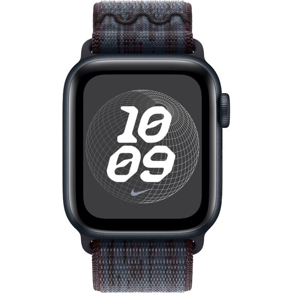 Ремешок Apple Watch Nike Sport Loop | 46 мм | Black/Blue, Размер корпуса : 46 мм, Цвет: Black/Blue, Размер ремешка : 145–220 мм, изображение 3