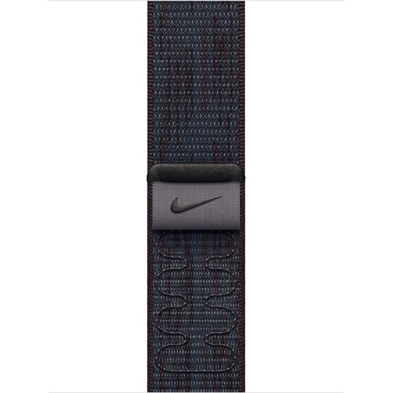 Ремешок Apple Watch Nike Sport Loop | 40 мм | Black/Blue, Размер ремешка : 130–190 мм, Размер корпуса : 40 мм, Цвет: Black/Blue