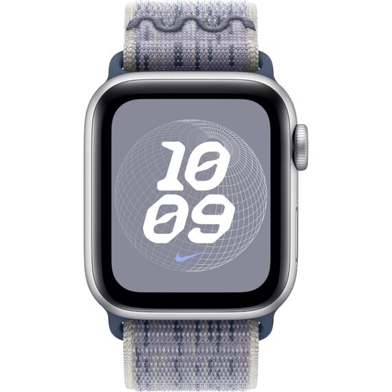 Ремешок Apple Watch Nike Sport Loop | 46 мм | Grey/Blue, Размер корпуса : 46 мм, Цвет: Grey/Blue, Размер ремешка : 145–220 мм, изображение 3