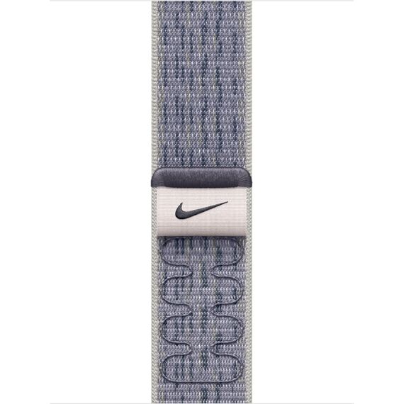 Ремешок Apple Watch Nike Sport Loop | 46 мм | Grey/Blue, Размер ремешка : 145–220 мм, Размер корпуса : 46 мм, Цвет: Grey/Blue