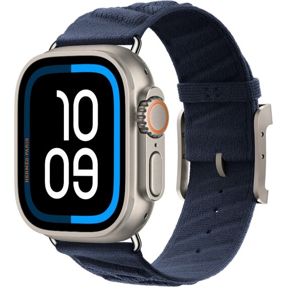 Ремешок Apple Watch Hermès | 49 мм | Bleu Nuit, изображение 2 Ремешок Apple Watch Hermès | 49 мм | Bleu Nuit, изображение 2