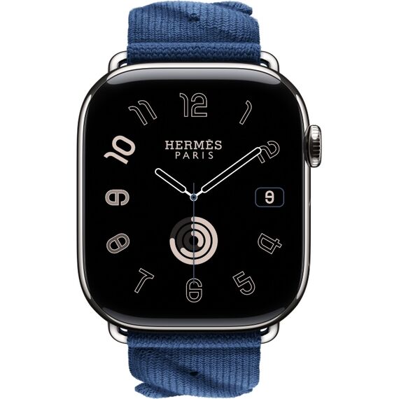 Ремешок Apple Watch Hermès Torsade Single Tour | Navy, Размер корпуса : 46 мм (Также работает с 44 мм), Цвет: Navy, Размер ремешка : 160–195 мм, изображение 3 Ремешок Apple Watch Hermès Torsade Single Tour | Navy, Размер корпуса : 46 мм (Также работает с 44 мм), Цвет: Navy, Размер ремешка : 160–195 мм, изображение 3