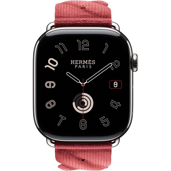 Ремешок Apple Watch Hermès Torsade Single Tour | Rouge Grenat, Размер корпуса : 46 мм (Также работает с 44 мм), Цвет: Rouge Grenat, Размер ремешка : 160–195 мм, изображение 3 Ремешок Apple Watch Hermès Torsade Single Tour | Rouge Grenat, Размер корпуса : 46 мм (Также работает с 44 мм), Цвет: Rouge Grenat, Размер ремешка : 160–195 мм, изображение 3
