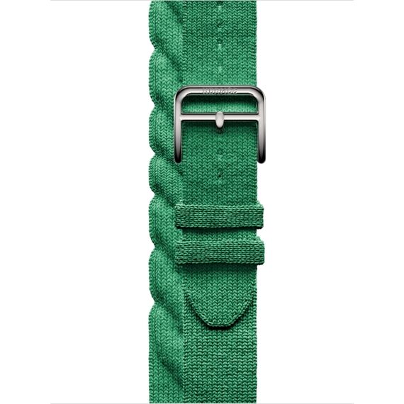 Ремешок Apple Watch Hermès Torsade Double Tour | Vert Moyen, Размер ремешка : 130–155 мм, Размер корпуса : 42 мм, Цвет: Vert Moyen