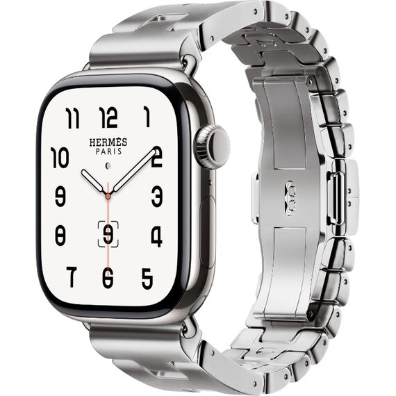 Ремешок Apple Watch Hermès Grand H | 42 мм | S | Satiné, Размер корпуса : 42 мм, Цвет: Satiné, Размер ремешка : 130–145 мм, изображение 2 Ремешок Apple Watch Hermès Grand H | 42 мм | S | Satiné, Размер корпуса : 42 мм, Цвет: Satiné, Размер ремешка : 130–145 мм, изображение 2