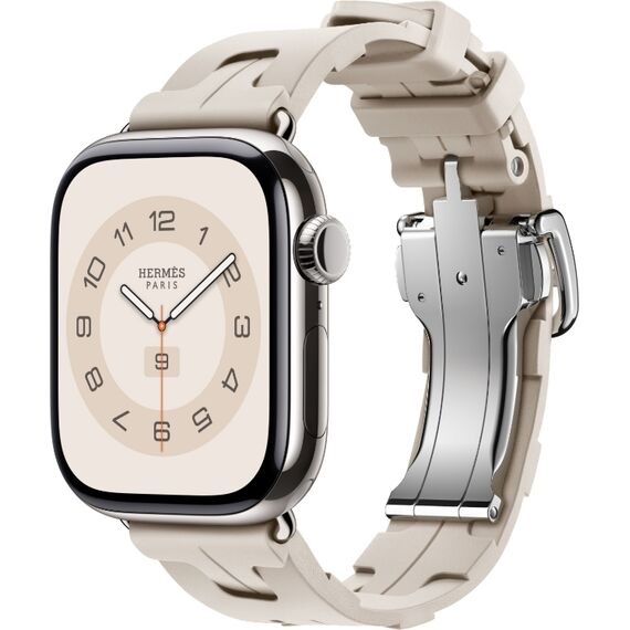 Ремешок Apple Watch Hermès Kilim Single Tour | 46 мм | Béton, Размер корпуса : 46 мм (Также работает с 44 мм), Цвет: Béton, Размер ремешка : 160–195 мм, изображение 2