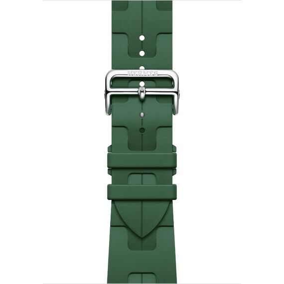 Ремешок Apple Watch Hermès Kilim Single Tour | 46 мм | Vert Moyen, Размер ремешка : 160–195 мм, Размер корпуса : 46 мм (Также работает с 44 мм), Цвет: Vert Moyen