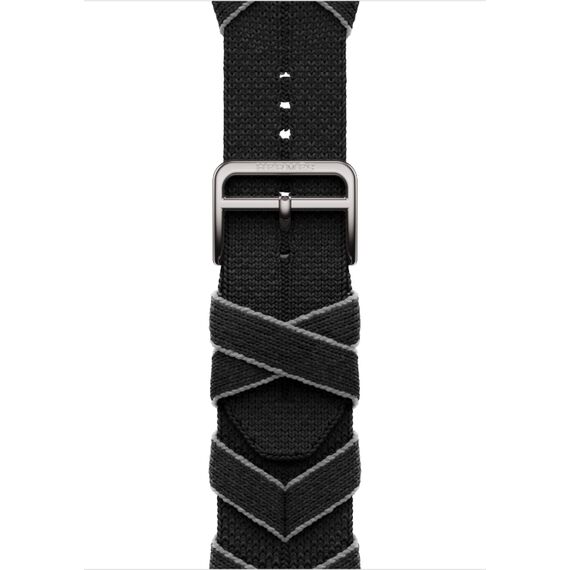 Ремешок Apple Watch Hermès Bridon Single Tour | Noir/Gris