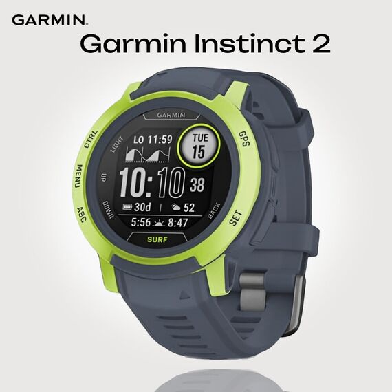 Смарт-часы Garmin Instinct 2 Surf Edition Mavericks, Версия: Surf, Размер корпуса : 45 мм, SOLAR (Версии с линзами для зарядки от солнечной батареи собирают солнечную энергию и продлевают срок службы батареи.): Нет, Цвет: Mavericks