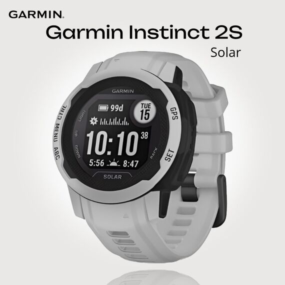 Смарт-часы Garmin Instinct 2S Solar Standard Edition Mist Gray, Версия: Standard, Размер корпуса : 40 мм, SOLAR (Версии с линзами для зарядки от солнечной батареи собирают солнечную энергию и продлевают срок службы батареи.): Да, Цвет: Mist Gray