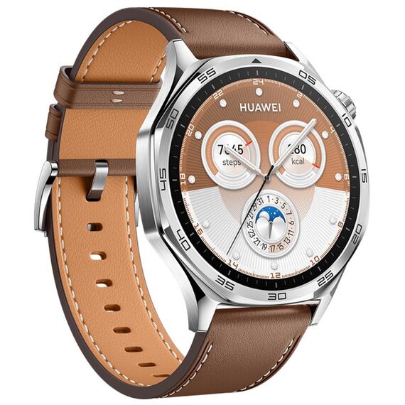 Смарт-часы HUAWEI WATCH GT 5 | 46 mm | Brown, Размер корпуса : 46 мм, Цвет: Brown Leather, изображение 4 Смарт-часы HUAWEI WATCH GT 5 | 46 mm | Brown, Размер корпуса : 46 мм, Цвет: Brown Leather, изображение 4