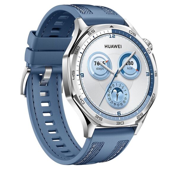 Смарт-часы HUAWEI WATCH GT 5 | 46 mm | Blue, Размер корпуса : 46 мм, Цвет: Blue, изображение 4 Смарт-часы HUAWEI WATCH GT 5 | 46 mm | Blue, Размер корпуса : 46 мм, Цвет: Blue, изображение 4