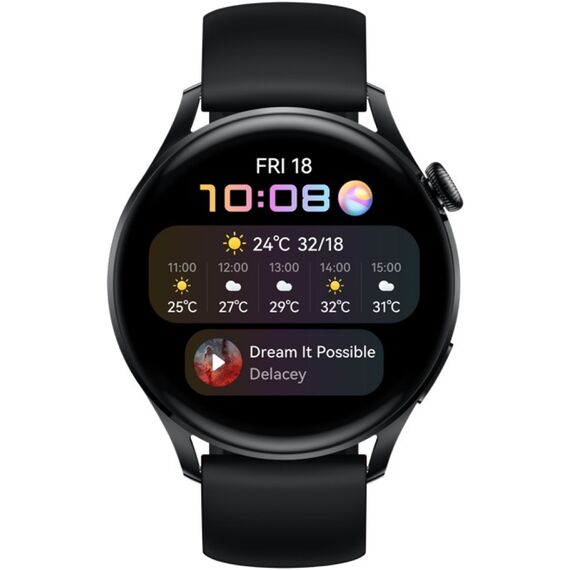 Смарт-часы HUAWEI WATCH 3 Active | 46 mm | Black, Размер корпуса : 46 мм, Цвет: Black, изображение 2 Смарт-часы HUAWEI WATCH 3 Active | 46 mm | Black, Размер корпуса : 46 мм, Цвет: Black, изображение 2