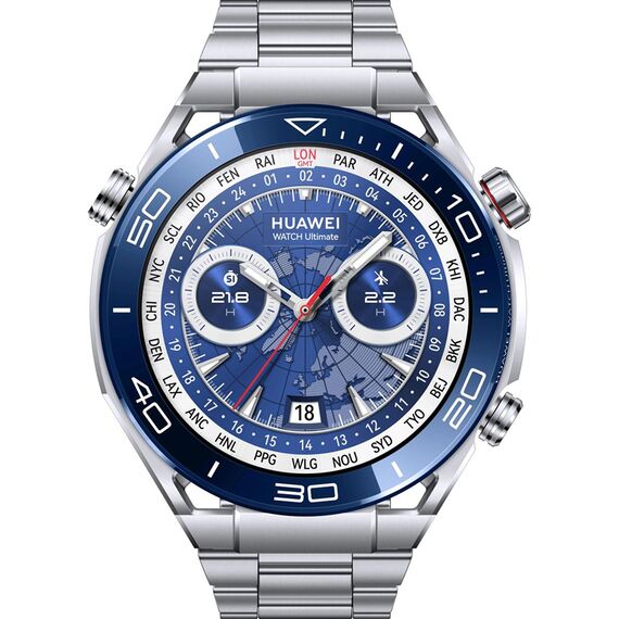 Смарт - часы Huawei Watch Ultimate Silver, Размер корпуса : 48,8 мм, Цвет: Silver, изображение 4 Смарт - часы Huawei Watch Ultimate Silver, Размер корпуса : 48,8 мм, Цвет: Silver, изображение 4
