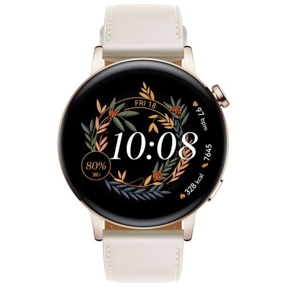 Смарт-часы HUAWEI WATCH GT 3 Classic | 42 mm | White, Размер корпуса : 42 мм, Цвет: White, изображение 2 Смарт-часы HUAWEI WATCH GT 3 Classic | 42 mm | White, Размер корпуса : 42 мм, Цвет: White, изображение 2
