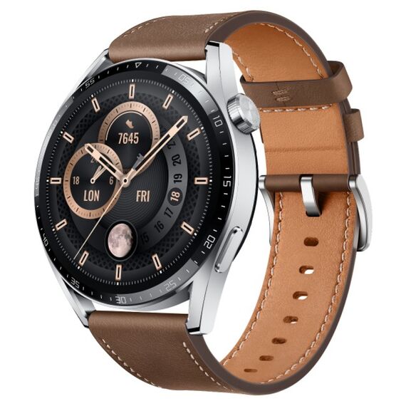 Смарт-часы HUAWEI WATCH GT 3 Classic | 46 mm | Brown, Размер корпуса : 46 мм, Цвет: Brown, изображение 3 Смарт-часы HUAWEI WATCH GT 3 Classic | 46 mm | Brown, Размер корпуса : 46 мм, Цвет: Brown, изображение 3