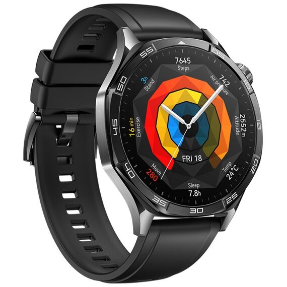 Смарт-часы HUAWEI WATCH GT 5 | 46 mm | Black, Размер корпуса : 46 мм, Цвет: Graphite black, изображение 4 Смарт-часы HUAWEI WATCH GT 5 | 46 mm | Black, Размер корпуса : 46 мм, Цвет: Graphite black, изображение 4