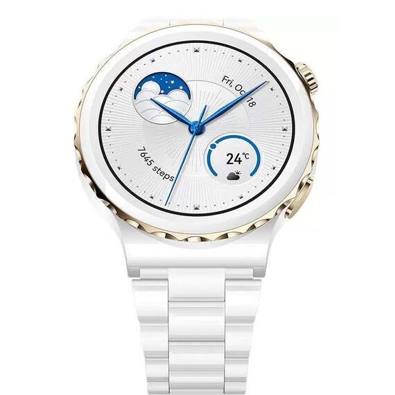 Смарт- часы HUAWEI WATCH GT 3 Pro Ceramic | 42,9 mm | White/Gold, Размер корпуса : 42,9 мм, Цвет: White, изображение 5 Смарт- часы HUAWEI WATCH GT 3 Pro Ceramic | 42,9 mm | White/Gold, Размер корпуса : 42,9 мм, Цвет: White, изображение 5
