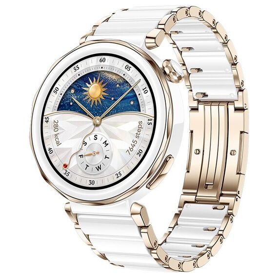 Смарт-часы HUAWEI WATCH GT 5 Pro | 42 mm | White Ceramic, Размер корпуса : 42 мм, Цвет: White Ceramic, изображение 3 Смарт-часы HUAWEI WATCH GT 5 Pro | 42 mm | White Ceramic, Размер корпуса : 42 мм, Цвет: White Ceramic, изображение 3