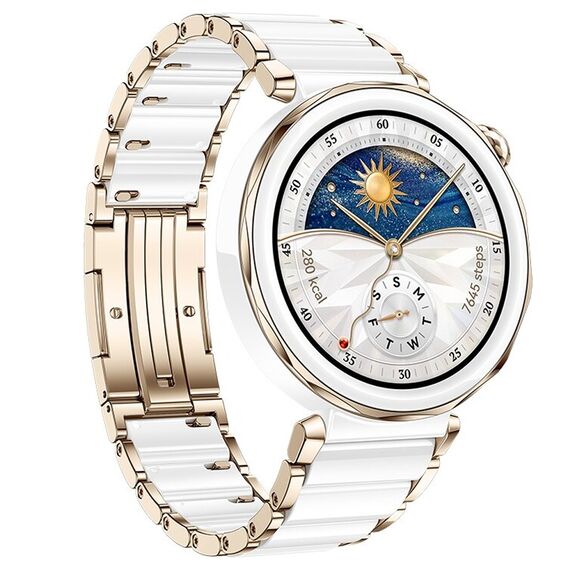 Смарт-часы HUAWEI WATCH GT 5 Pro | 42 mm | White Ceramic, Размер корпуса : 42 мм, Цвет: White Ceramic, изображение 4 Смарт-часы HUAWEI WATCH GT 5 Pro | 42 mm | White Ceramic, Размер корпуса : 42 мм, Цвет: White Ceramic, изображение 4