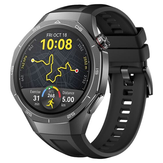 Смарт-часы HUAWEI WATCH GT 5 Pro | 46 mm | Black, Размер корпуса : 46 мм, Цвет: Black, изображение 4 Смарт-часы HUAWEI WATCH GT 5 Pro | 46 mm | Black, Размер корпуса : 46 мм, Цвет: Black, изображение 4