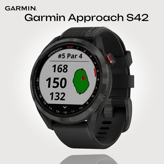 Смарт-часы Garmin Approach S42 Gunmetal/Black, Цвет: Gunmetal/Black