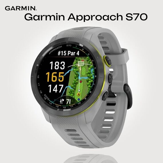 Смарт-часы Garmin Approach S70 | 42 mm | Black Ceramic Bezel/Powder Gray, Размер корпуса : 42 мм, Цвет: Black Ceramic Bezel/Powder Gray